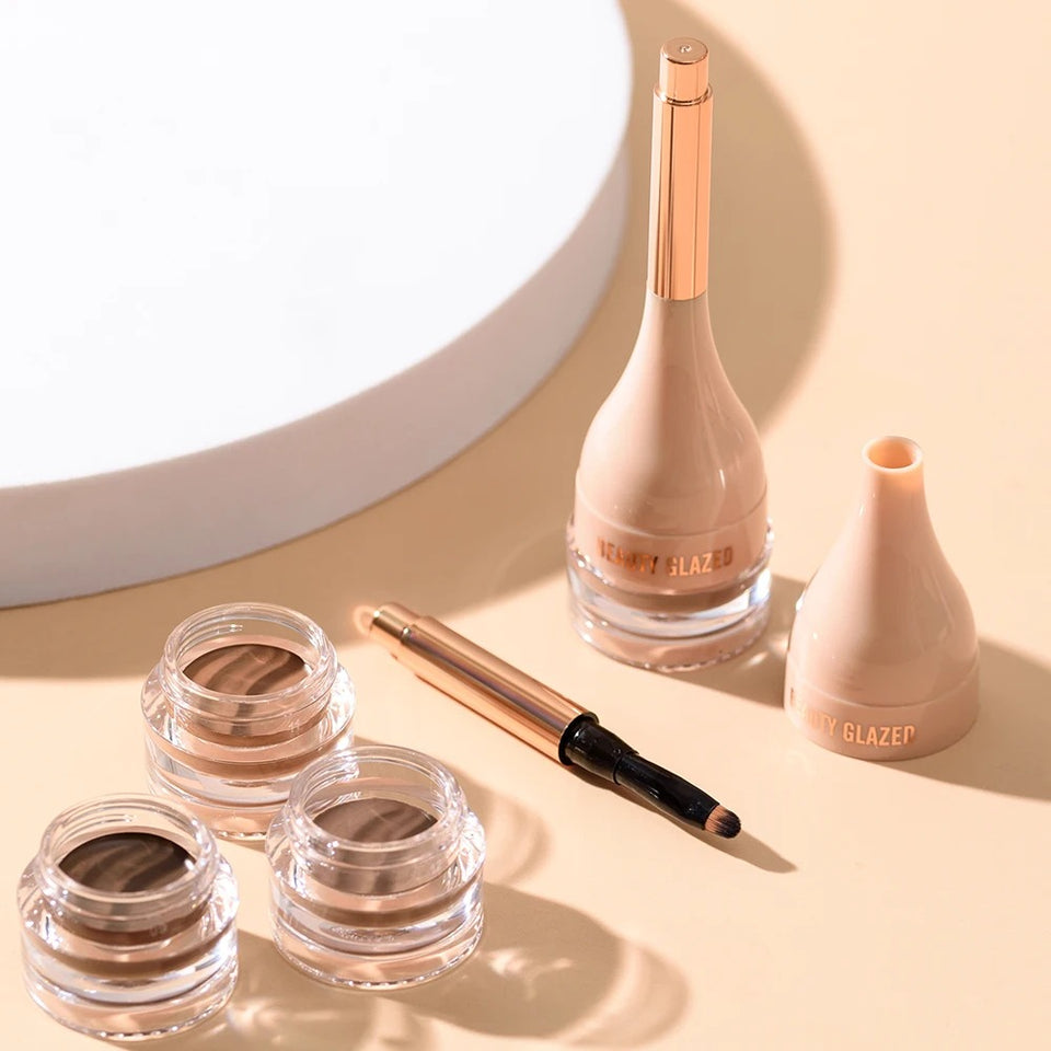 3Pcs Set Eye Makeup Set 6 Colors Eyebrow Pomade