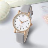 Casual Women's Watch Pu Leather Strap Wristwatch