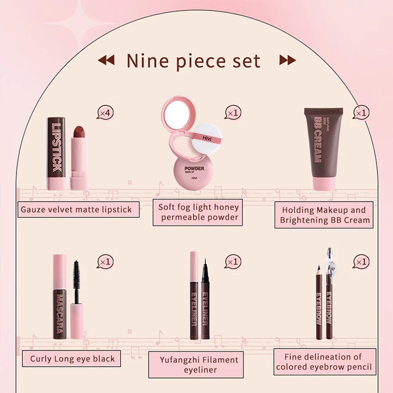 HiVi Makeup Gift Box Powder Glue Record Limited Lipstick